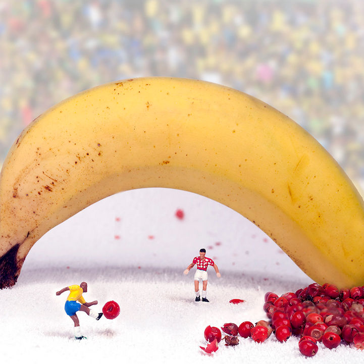 微距攝影的食物和人偶，每個都是不同的故事--置頂表情