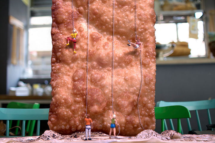 微距攝影的食物和人偶，每個都是不同的故事--置頂表情